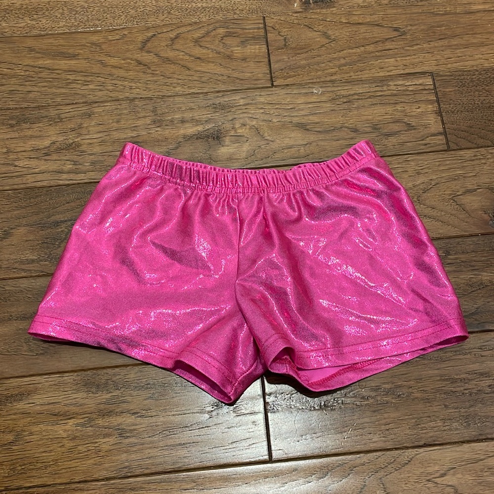 Shiny Pink Spandex Short